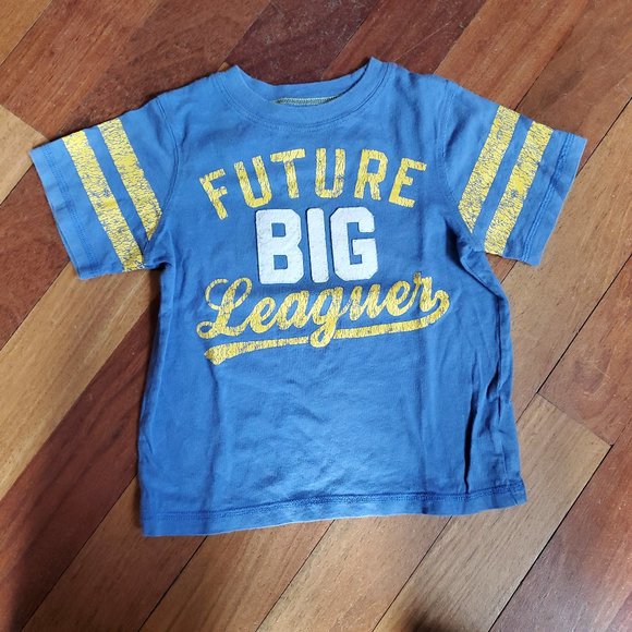 Carter's Blue/Yellow "Future Big Leaguer" T-Shirt Size 2T - Picture 5 of 9